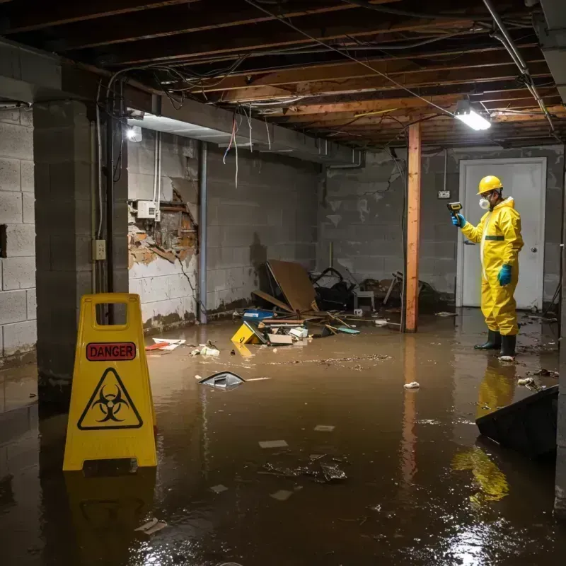 Flooded Basement Electrical Hazard in Tutwiler, MS Property